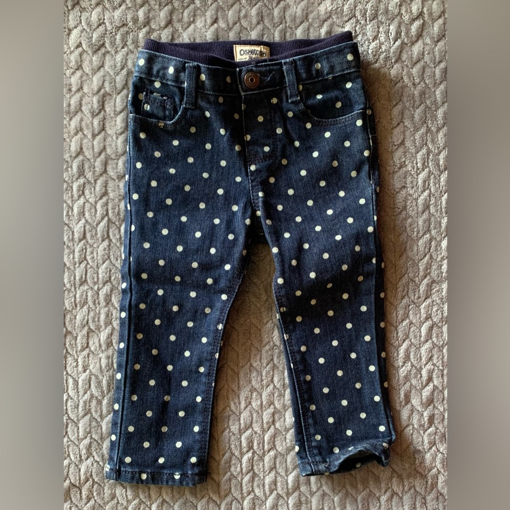 OshKosh B’gosh Polk Dot Jeans in 12M
